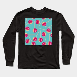 Lick me lollipop popsicle Long Sleeve T-Shirt